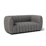 AVERSA LOVESEAT CHARCOAL GRAY