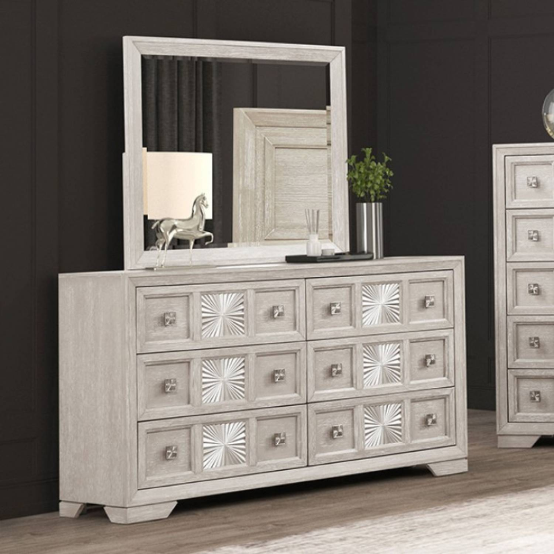 ARGENTHART DRESSER WITH MIRROR GREY