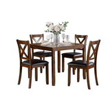 VERONA 5 PC DINING SET- BROWN