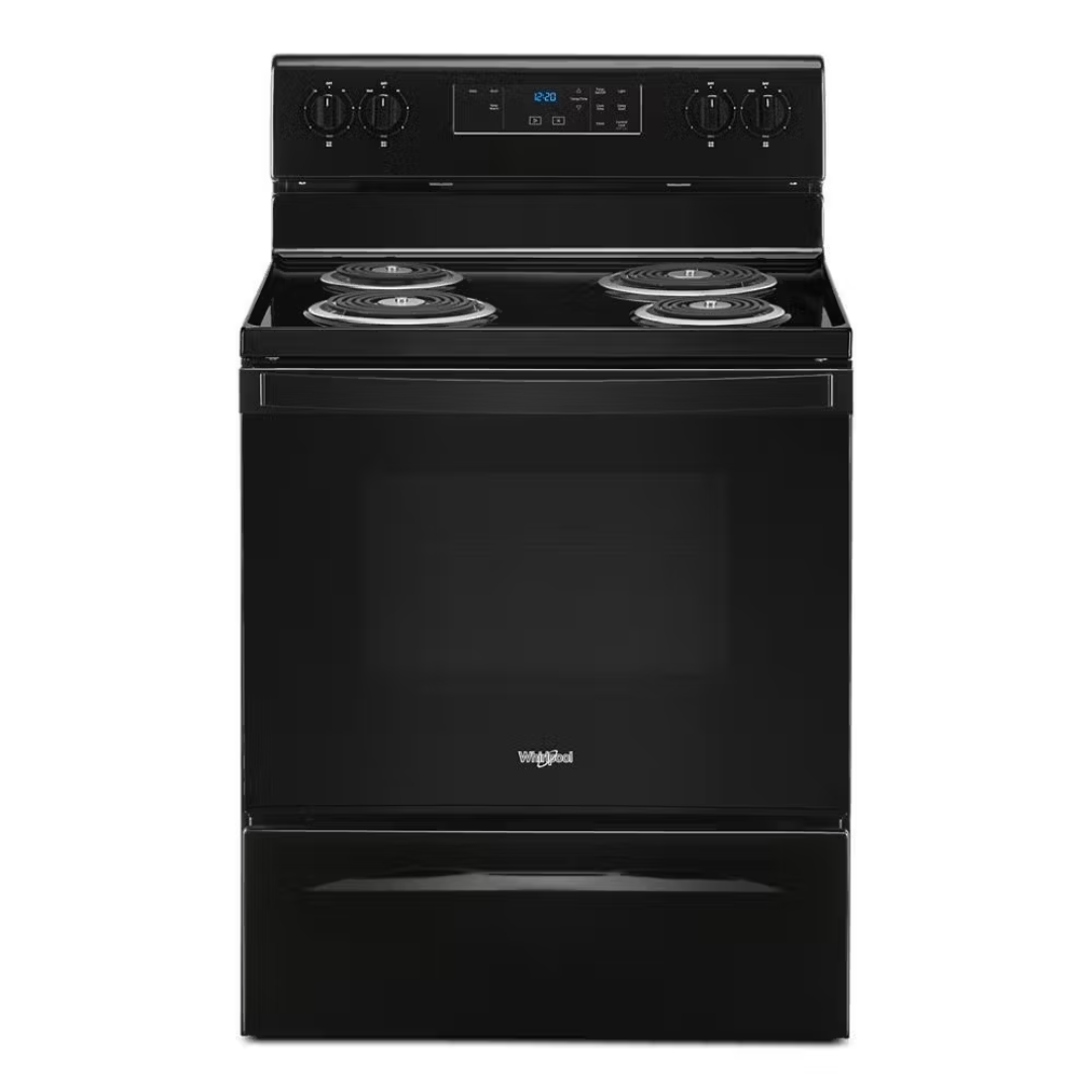 WHIRLPOOL 30 INCH ELECTRIC RANGE COIL TOP BLACK