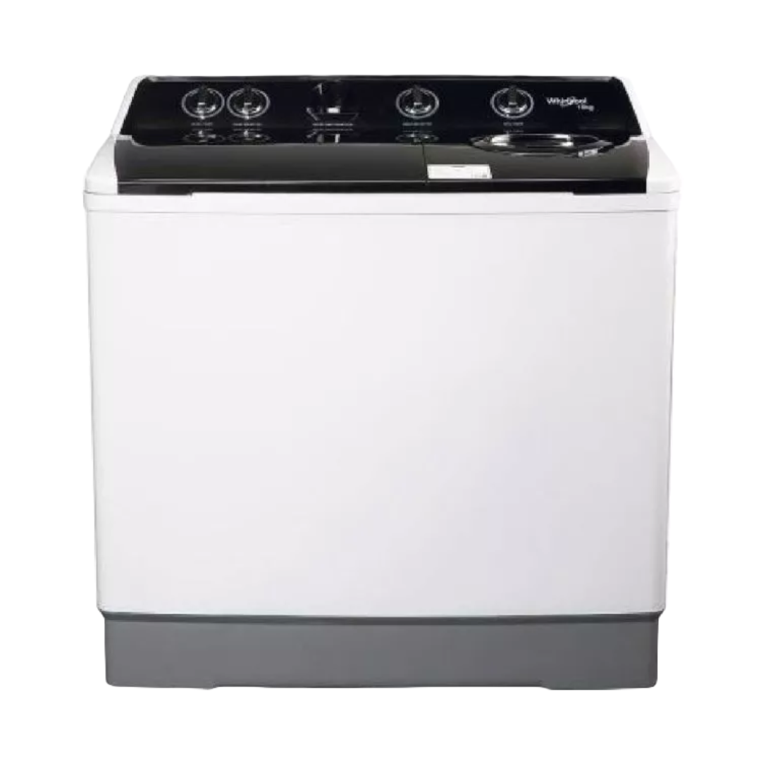 WHIRLPOOL 19 KG TWIN TUB WHITE/BLACK