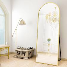 40X150CM GOLD ARCHED STANDING MIRROR