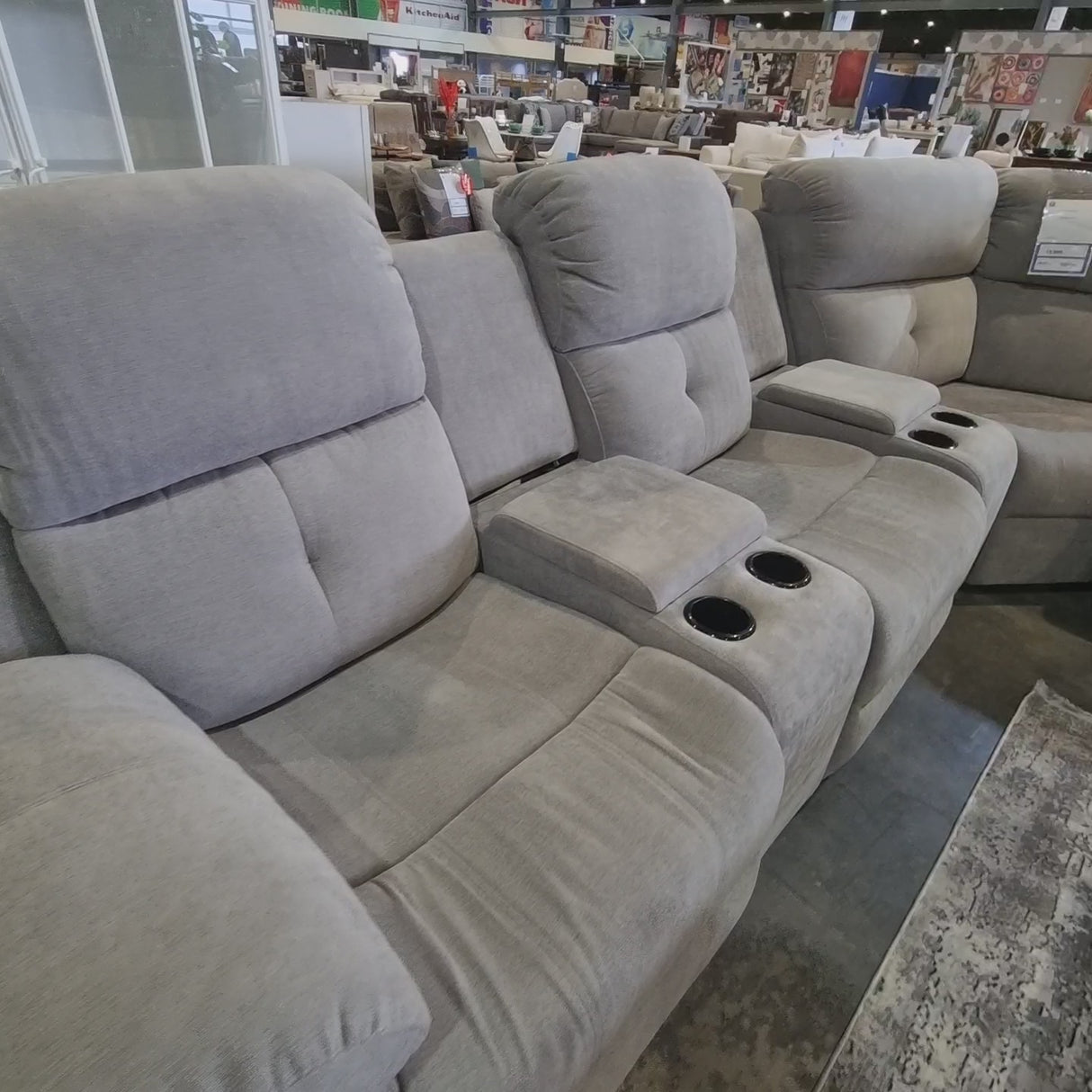 SECTIONAL L.R. SET, GREY..8025