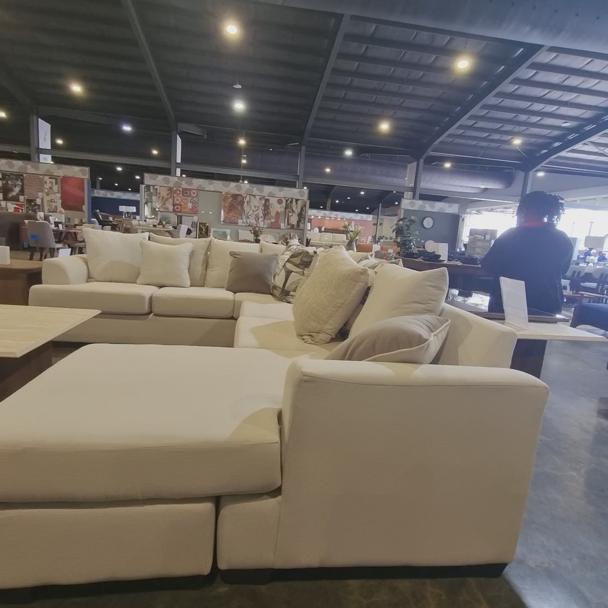 BOARDWALK SECTIONAL - PHONEX / CREAM