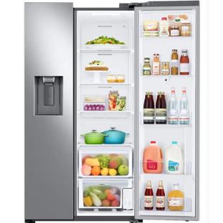 SAMSUNG 26.7 CFT LARGE CAPACITY SIDE BY SIDE REFRIGERATOR TOUCH SCREEN FAMILY HUB™ IN STAINLESS STEEL