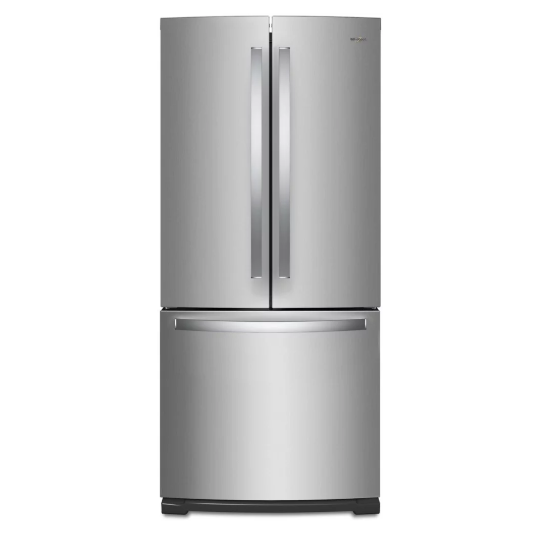 WHIRLPOOL 19.7 CFT FRENCH DOOR REFRIGERATOR NO DISPENSER STAINLESS STEEL