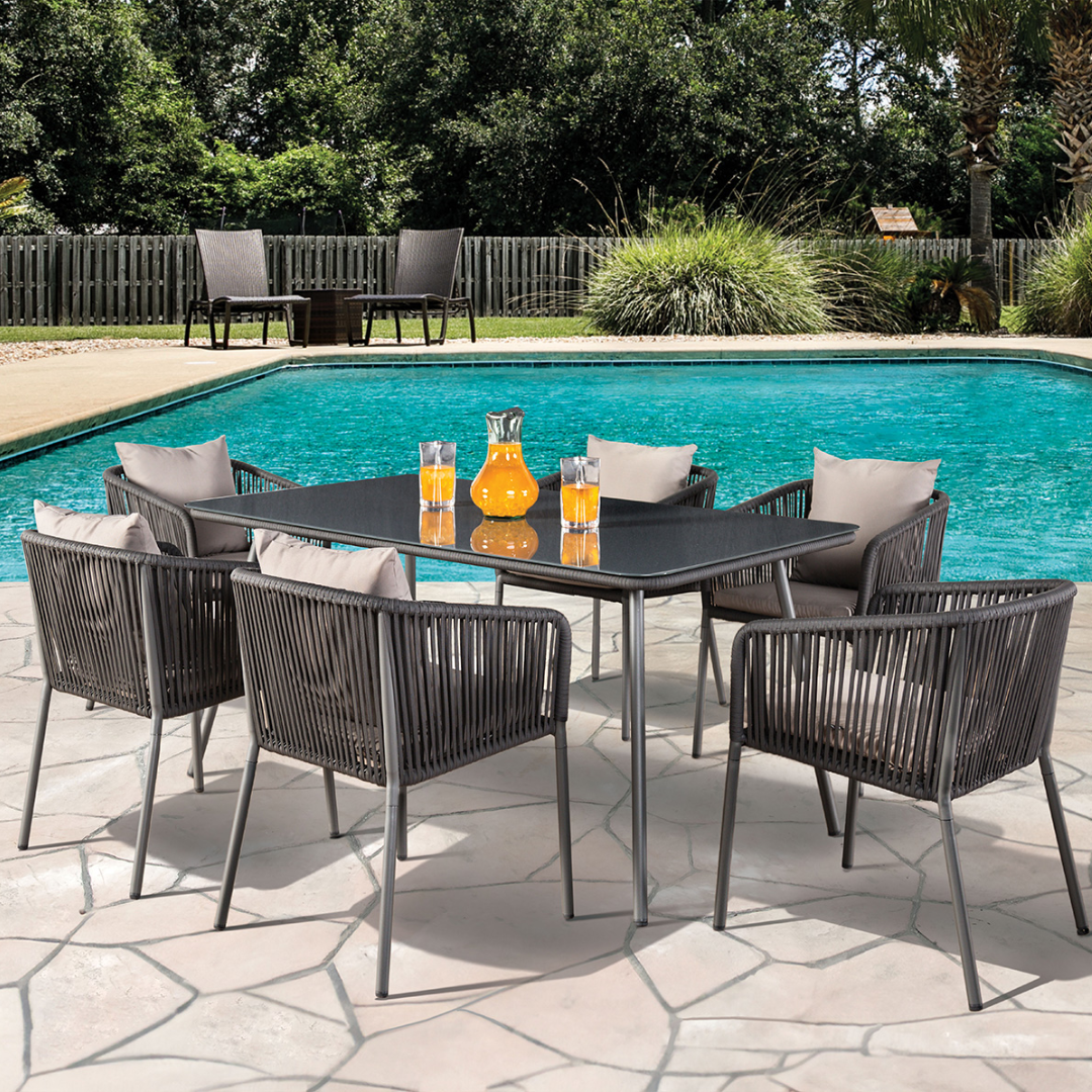 TUSHARI 7 PIECE OUTDOOR SET