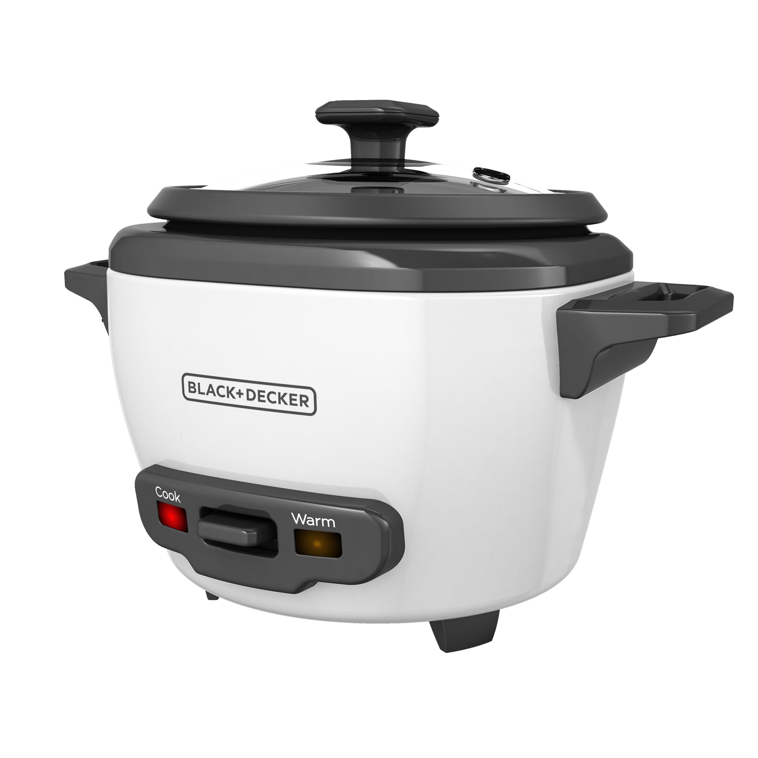 BLACK & DECKER 16 CUP WHITE RICE COOKER KEEP WARM NON STICK TEMPERED ...