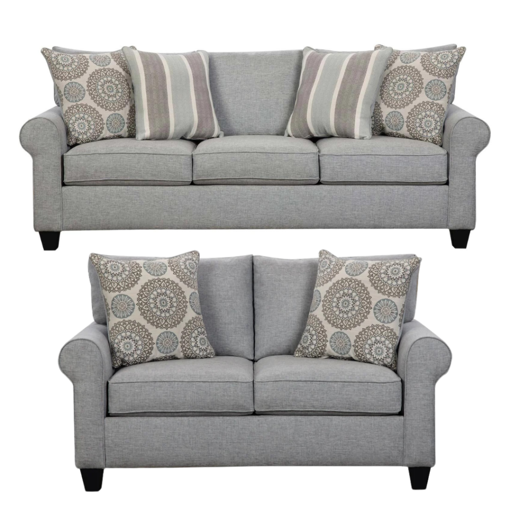 Vivian Spa Sofa And Loveseat Living Room Set