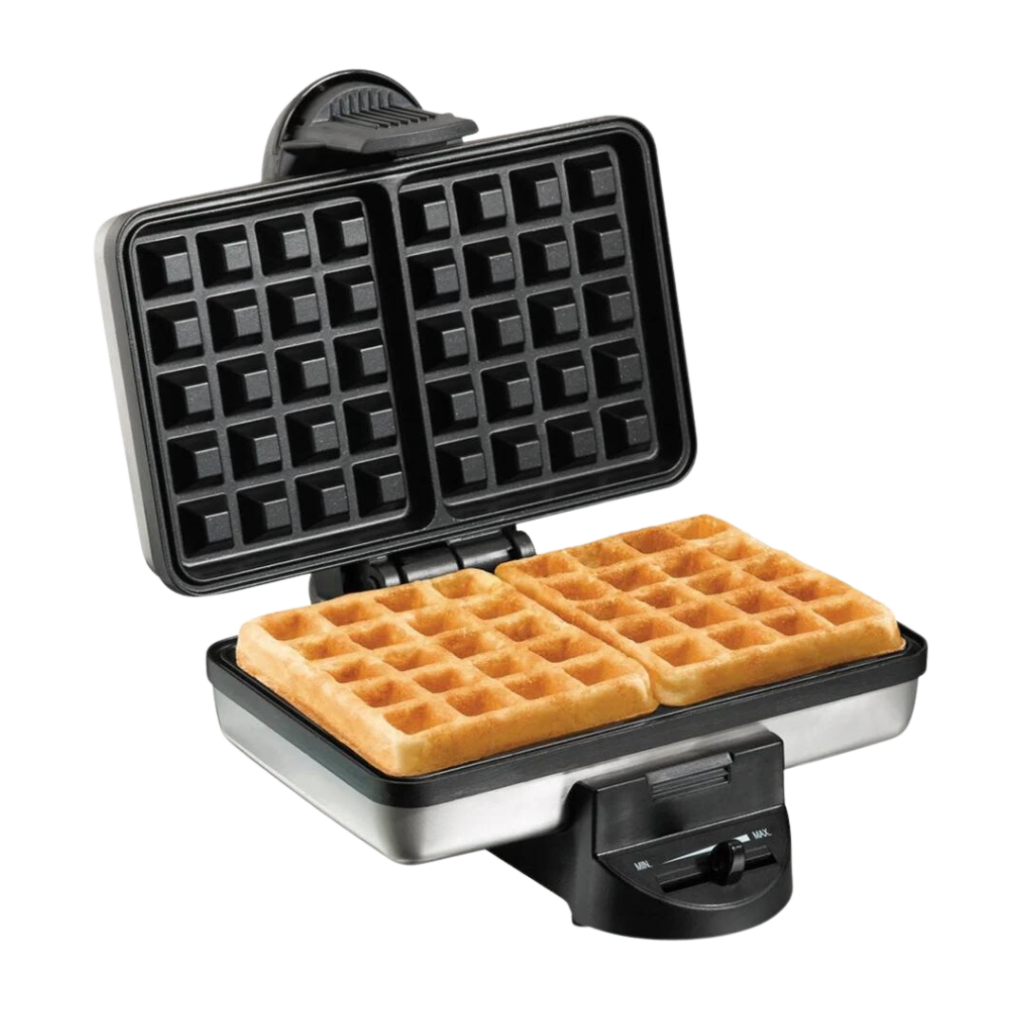 Flip Belgian Waffle Maker Nonstick Plates - Model 26090PS