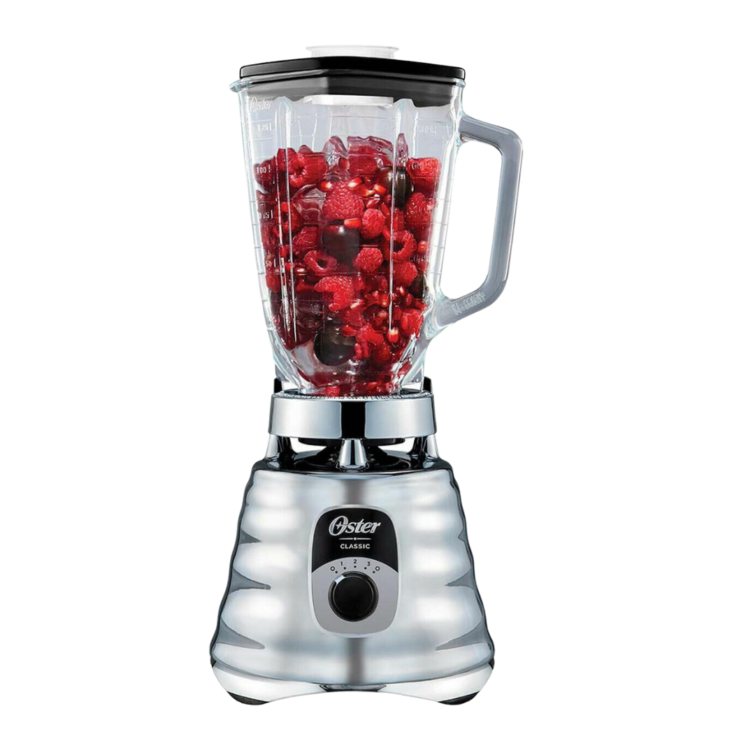 Oster Pro 500 900 Watt 7 Speed Blender In Chrome With 6 Cup Glass